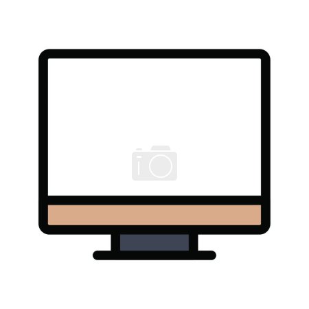 Illustration for Screen icon, vector illustration - Royalty Free Image