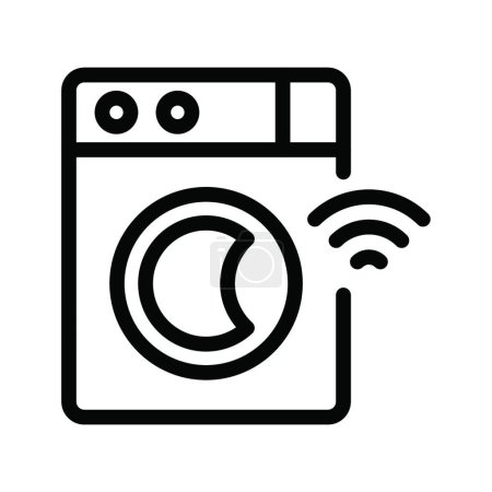 Illustration for "washing  machine "  web icon vector illustration - Royalty Free Image
