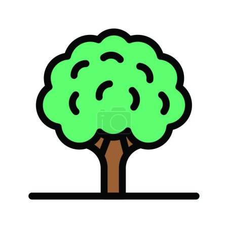 Ilustración de Árbol del parque, ilustración vectorial simple - Imagen libre de derechos