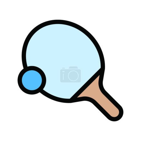 Ilustración de Icono de ping-pong, ilustración vectorial - Imagen libre de derechos