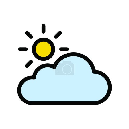 Téléchargez les illustrations : "météo "illustration vectorielle icône web - en licence libre de droit