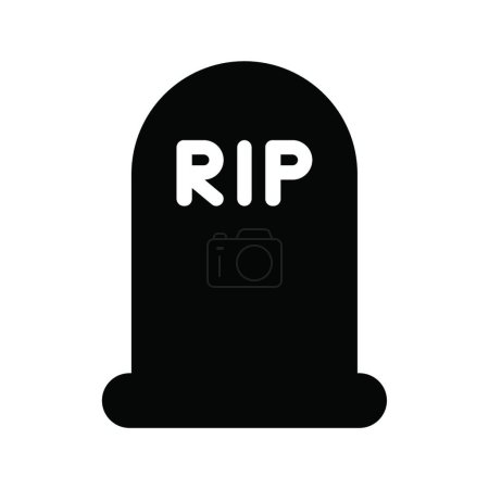 Illustration for "grave ", simple vector illustration - Royalty Free Image