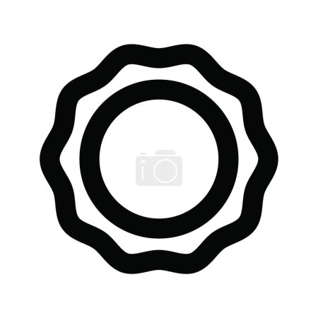 Illustration for Cookie web icon vector illustration - Royalty Free Image
