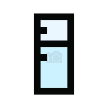 Illustration for Freezer icon, web simple illustration - Royalty Free Image