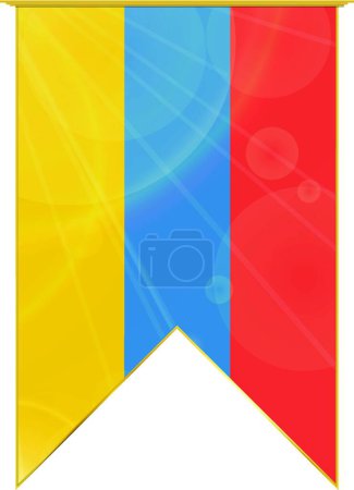 Illustration for Armenia ribbon flag, web simple illustration - Royalty Free Image