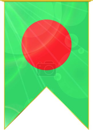 Ilustración de "Bandera de cinta de Bangladesh "vector ilustración - Imagen libre de derechos