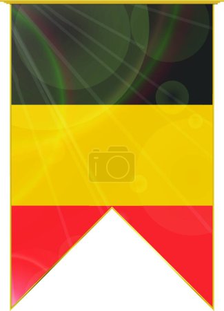 Illustration for "Belgium ribbon flag" vector illustration - Royalty Free Image