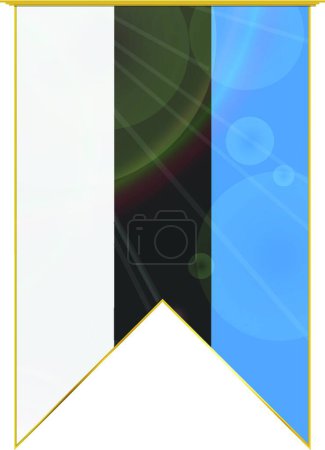 Ilustración de Bandera de cinta Estonia, ilustración simple web - Imagen libre de derechos