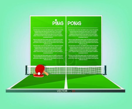 Illustration for Ping Pong, graphic vector illustration - Royalty Free Image