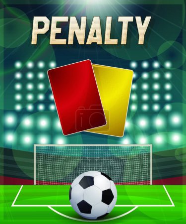 Illustration for Penalty, graphic vector illustration - Royalty Free Image