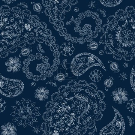 Illustration for "Floral paisley design  graphic vector illustration - Royalty Free Image