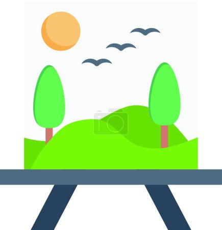 Ilustración de Dibujo icono vector ilustración - Imagen libre de derechos