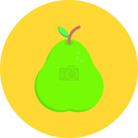 Illustration for Pear icon vector illustration - Royalty Free Image