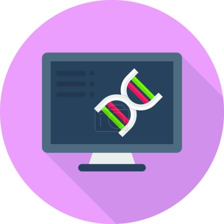 Illustration for Genetics icon vector illustration - Royalty Free Image