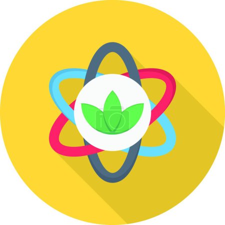 Illustration for Biology icon, colorful vector illustration - Royalty Free Image