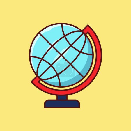 Illustration for Globe  web icon vector illustration - Royalty Free Image