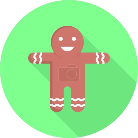 Illustration for Gingerbread icon, web simple illustration - Royalty Free Image