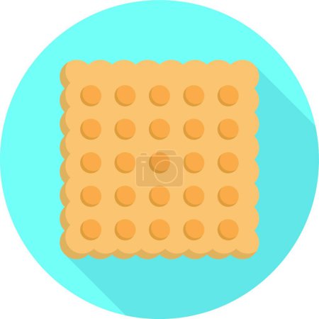 Téléchargez les illustrations : Icône de cookie, illustration simple web - en licence libre de droit