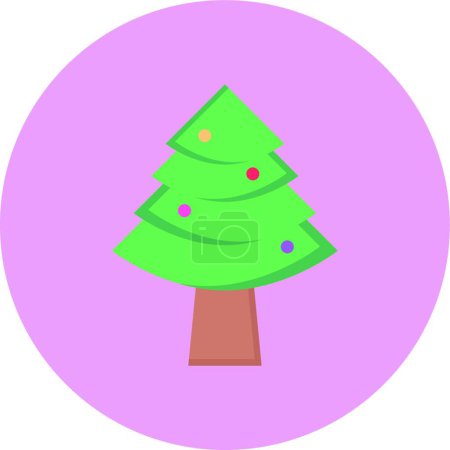 Illustration for "christmas tree ", simple vector illustration - Royalty Free Image