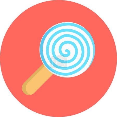 Illustration for Lollipop icon, web simple illustration - Royalty Free Image