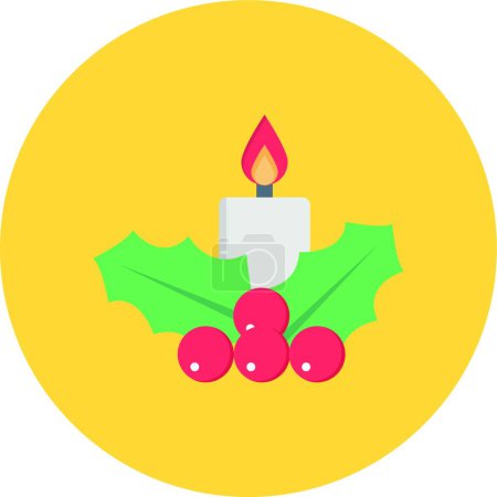 Ilustración de Decoración de Navidad, ilustración simple vector - Imagen libre de derechos