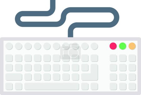 Illustration for Keyboard icon, web simple illustration - Royalty Free Image
