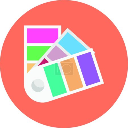 Illustration for Colour palette icon vector illustration - Royalty Free Image