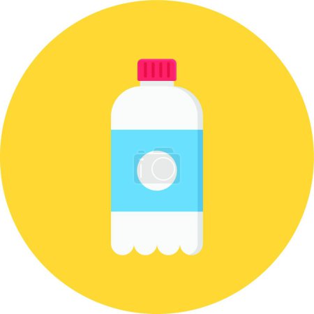 Illustration for Water bottle icon vector illustration - Royalty Free Image