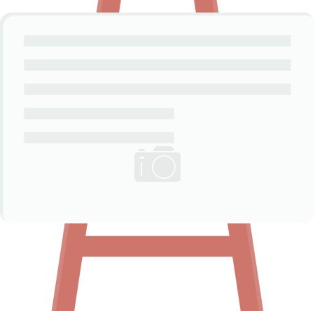 Illustration for Whiteboard icon vector illustration - Royalty Free Image