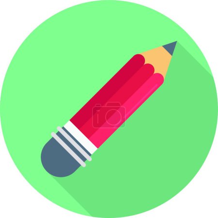Téléchargez les illustrations : Crayon web icône vectoriel illustration - en licence libre de droit