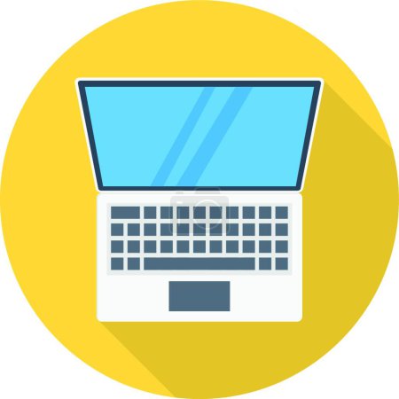 Illustration for Laptop icon vector illustration - Royalty Free Image