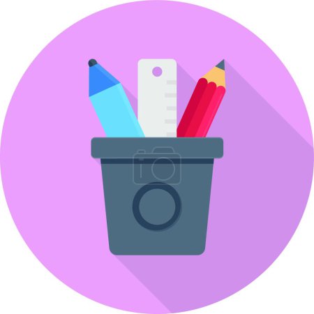 Illustration for Stationary icon vector illustration - Royalty Free Image