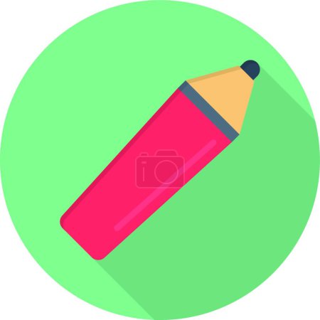 Illustration for "pencil " web icon vector illustration - Royalty Free Image