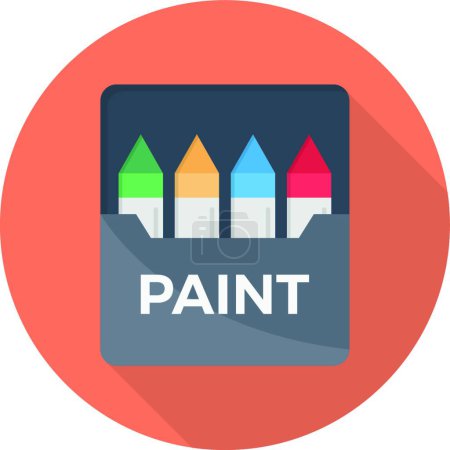 Illustration for Paint icon vector illustration - Royalty Free Image