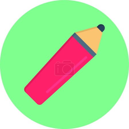 Téléchargez les illustrations : Crayon web icône vectoriel illustration - en licence libre de droit