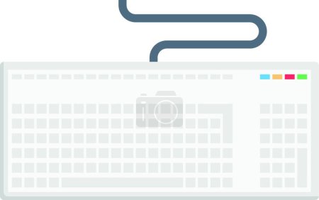 Téléchargez les illustrations : Icône du clavier, illustration simple web - en licence libre de droit