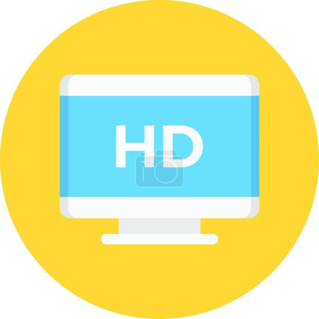 Illustration for "HD definition " simple vector illustration - Royalty Free Image