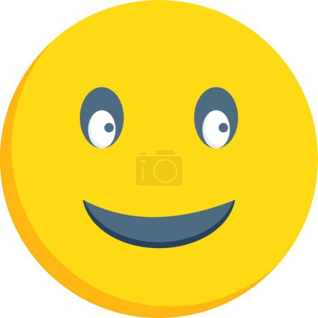 Illustration for Happy face icon, vector illustration - Royalty Free Image