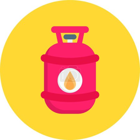 Illustration for Gas icon isolated on white background - Royalty Free Image