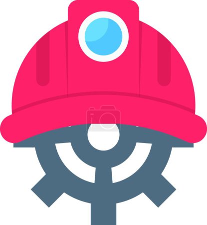 Ilustración de "casco "icono web vector ilustración - Imagen libre de derechos