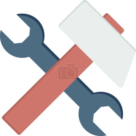 Téléchargez les illustrations : "outils de réparation ", illustration vectorielle simple - en licence libre de droit