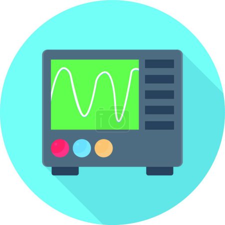 Illustration for "pulses screen" simple vector illustration - Royalty Free Image