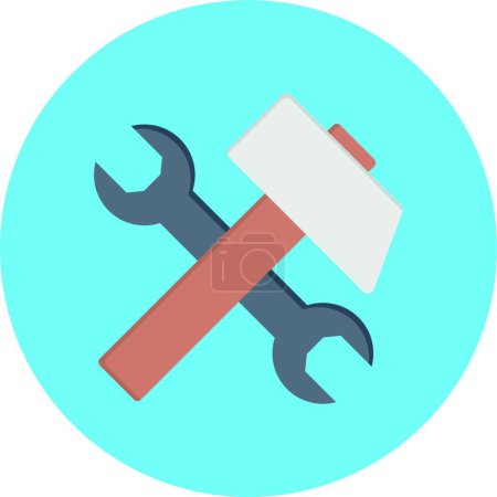 Illustration for "repair tools" simple vector illustration - Royalty Free Image