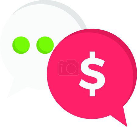 Ilustración de Dólar icono web vector ilustración - Imagen libre de derechos