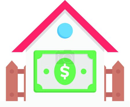 Illustration for Dollar icon, simple design, vector illustration - Royalty Free Image