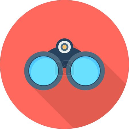 Illustration for Binoculars, spyglasses icon, vector illustration - Royalty Free Image