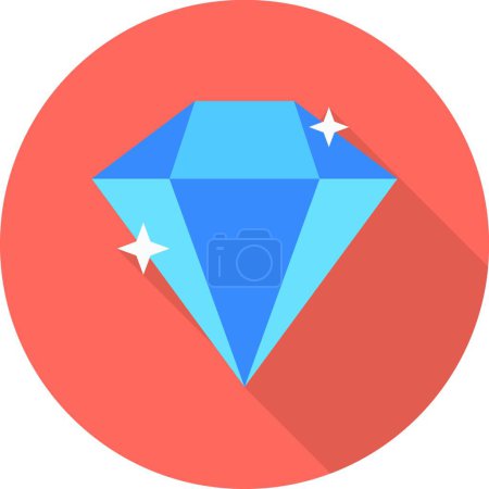 Ilustración de Icono de diamante, ilustración vectorial - Imagen libre de derechos