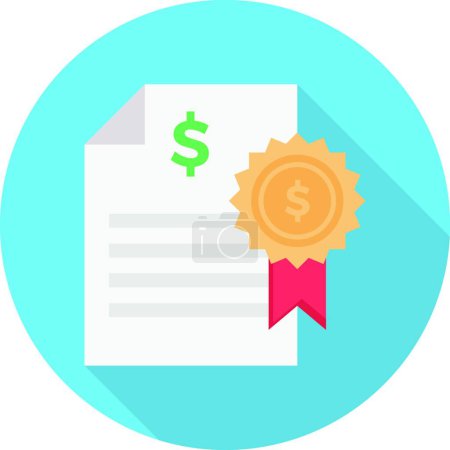 Illustration for Budget icon, vector illustration - Royalty Free Image