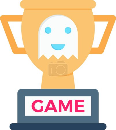 Illustration for Champion trophy icon, vector illustration - Royalty Free Image