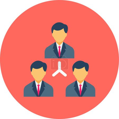 Illustration for " business team " web icon vector illustration - Royalty Free Image